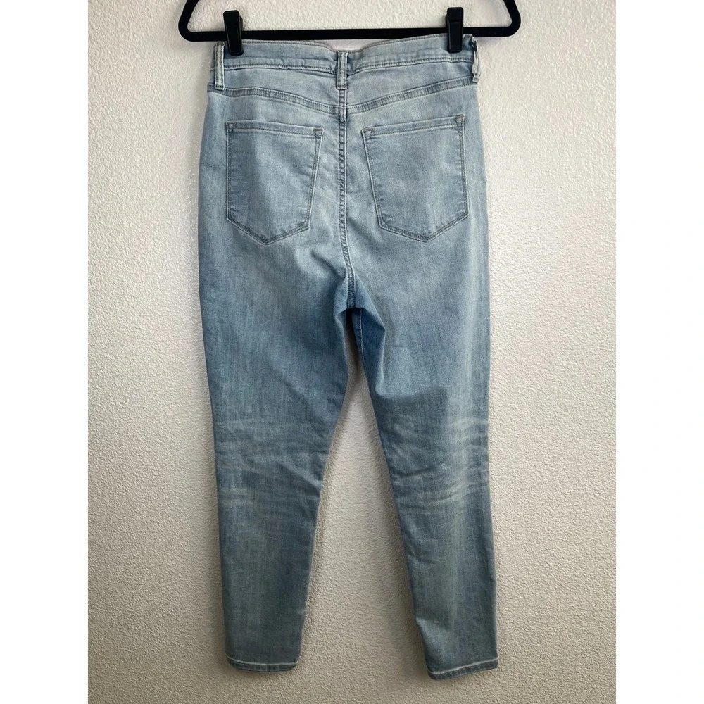 Banana Republic Curvy Super Stretch Legging Jeans Light Wash Blue Size 6 Petite - Picture 4 of 7